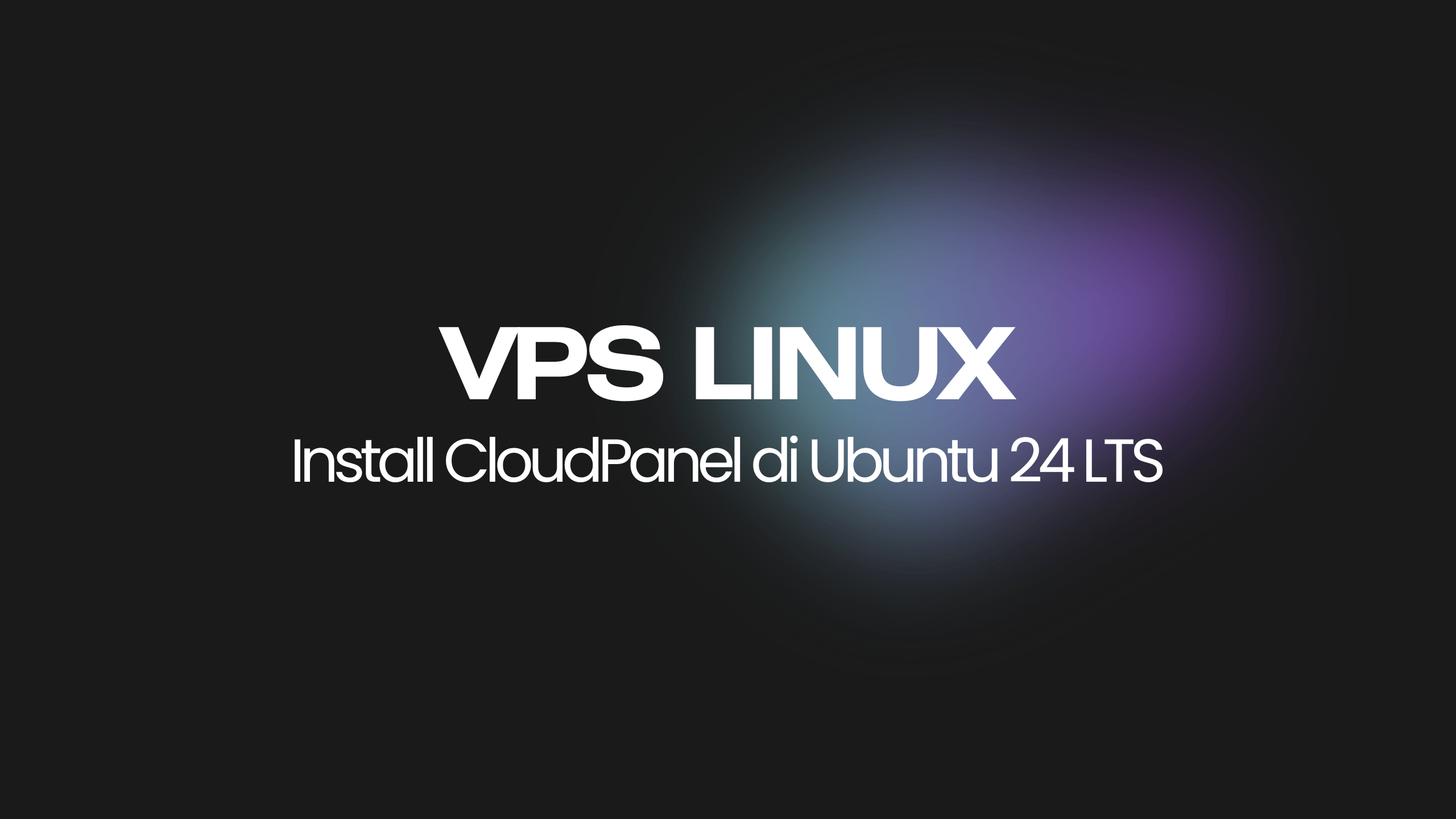 Install CloudPanel Ubuntu 24