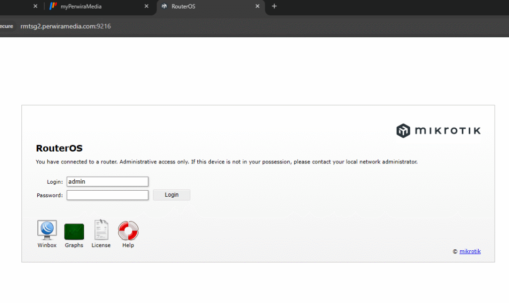 Test Akses WebFig