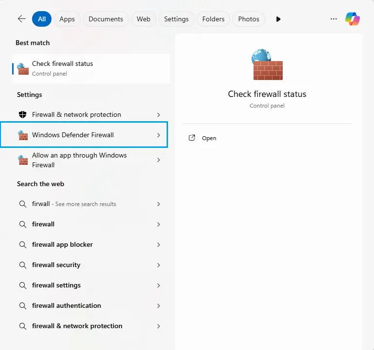 Firewall Windows