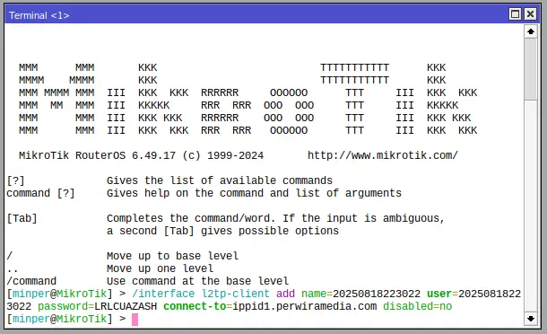 VPN IP Publik L2TP Mikrotik Script