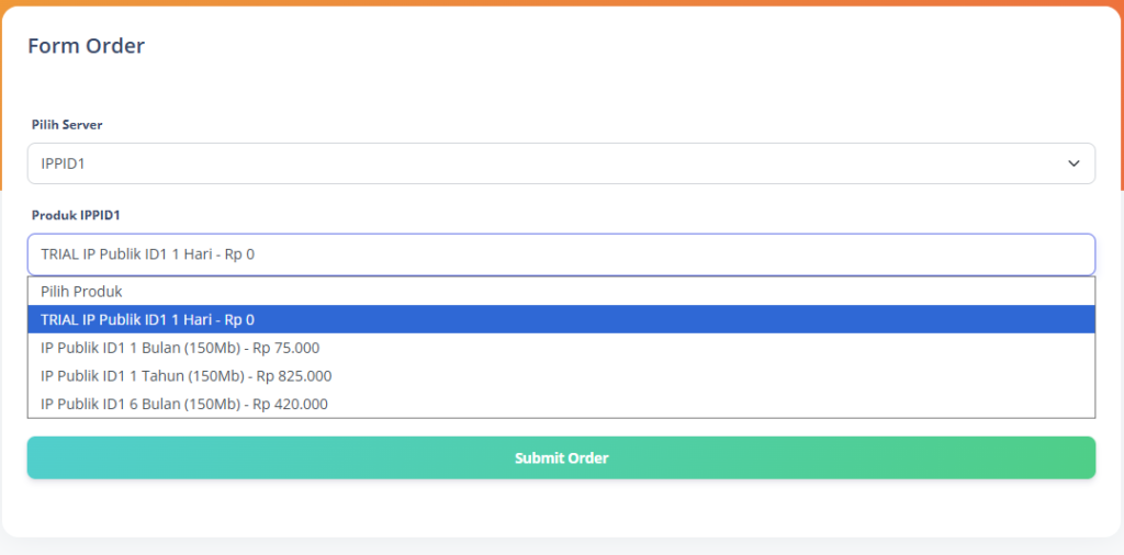 Order VPN IP Publik Perwira Media