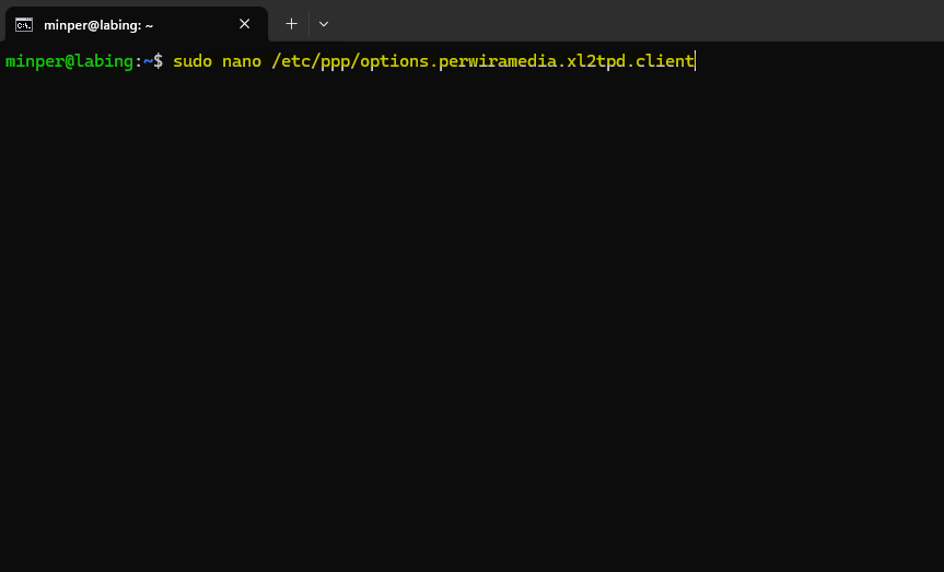Add File Config PPP Linux