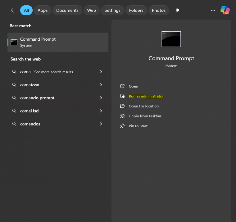 Command Prompt Windows