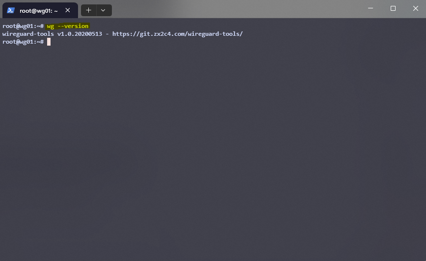Cek Versi Wireguard yang Diinstall