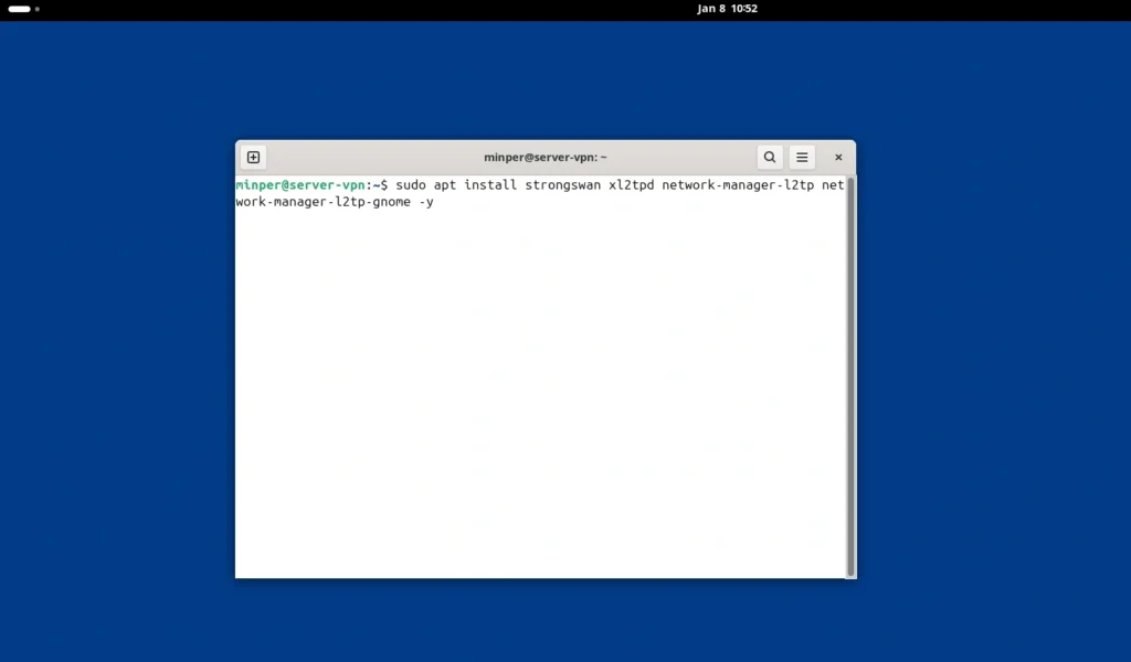 Instalasi paket VPN L2TP pada Linux