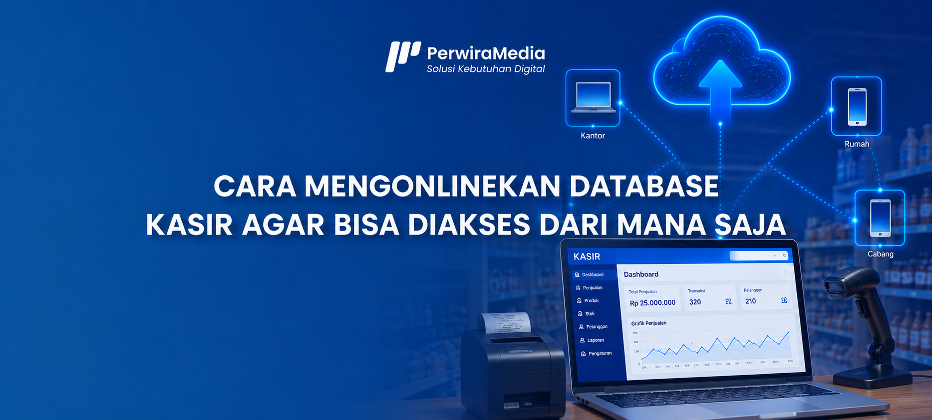 cara mengonlinekan database kasir