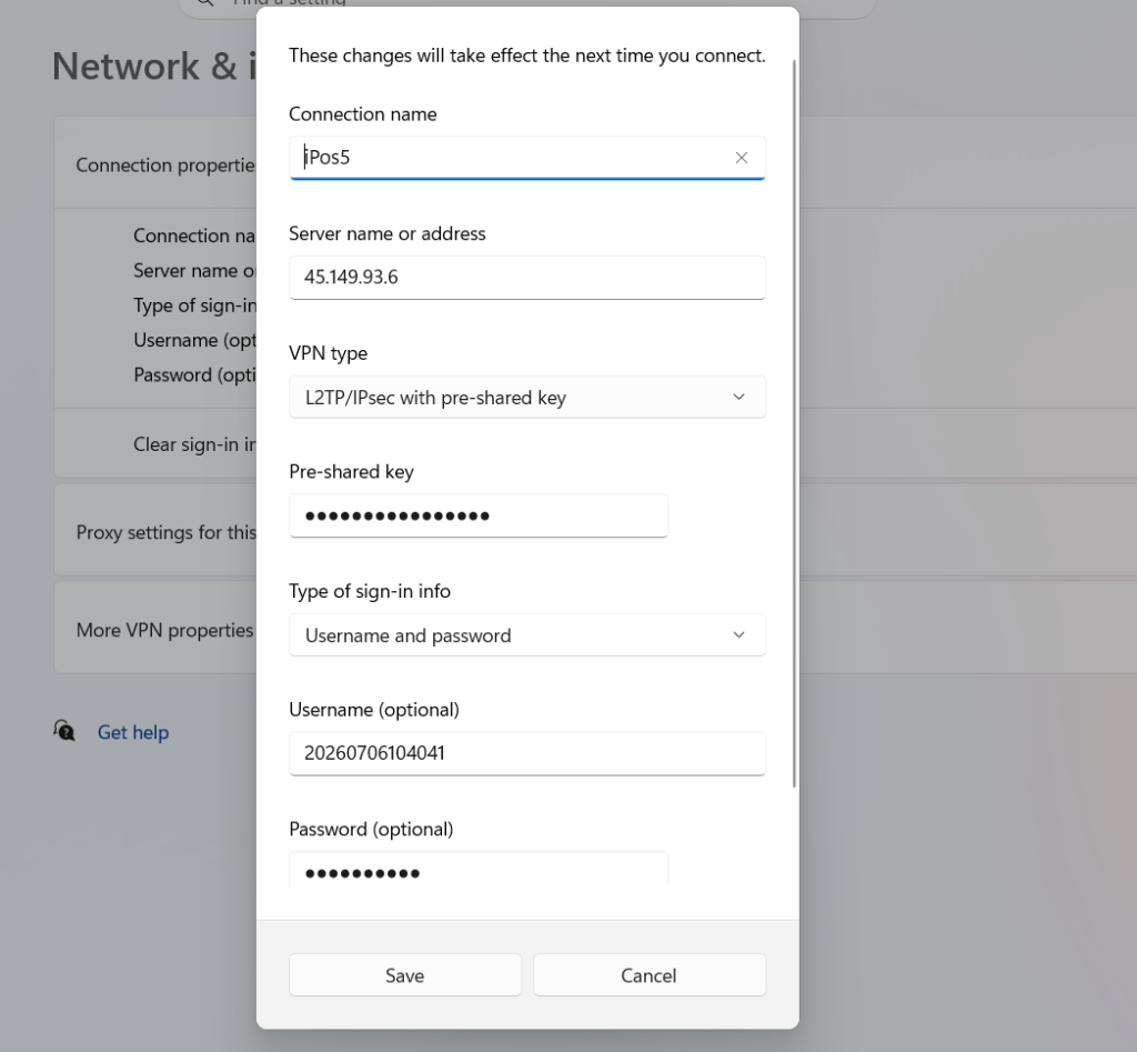 Konfigurasi VPN IP Public