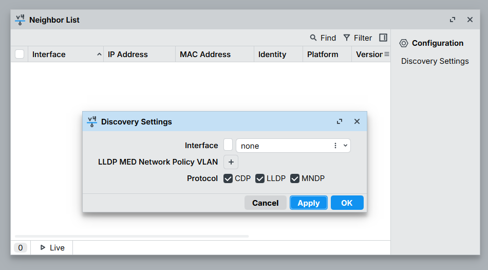 Mematikan Fitur Neighbors Mikrotik