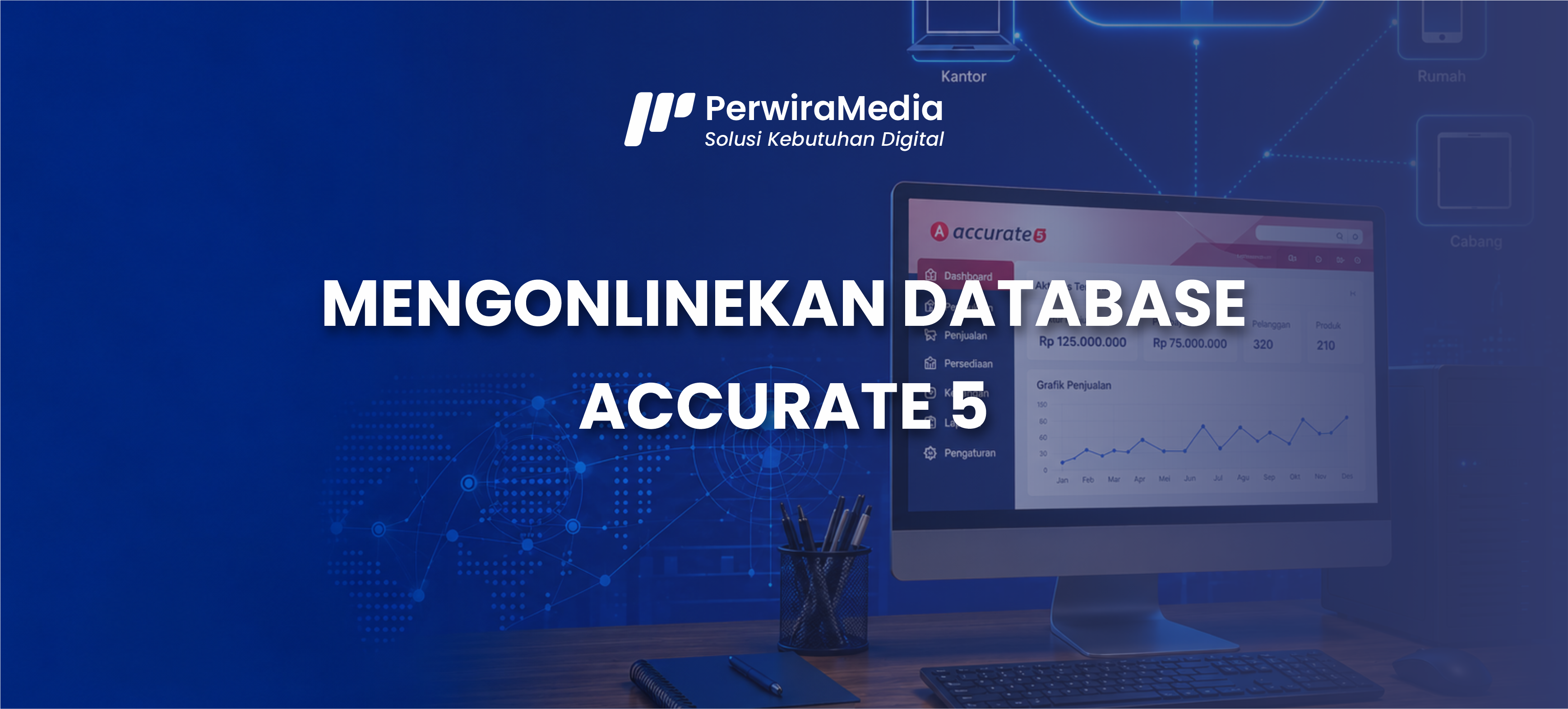 mengonlinekan database accurate
